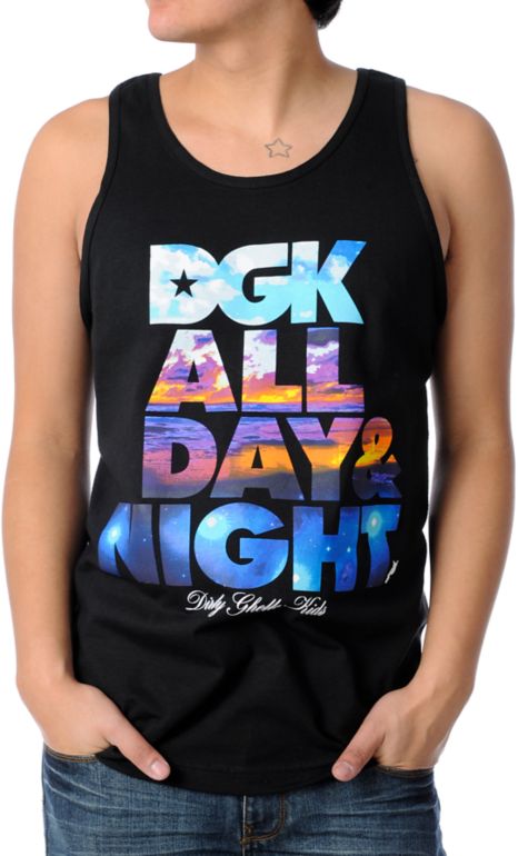 DGK All Day & Night Black Tank Top