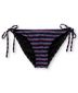 Shi Cozumel Purple Striped Tie Side Bikini Bottom