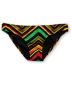Shi Rasta & Black Chevron Bikini Bottom