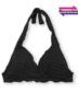 Vitamin A Rio Ruffle Jet Black Reversible Halter Top