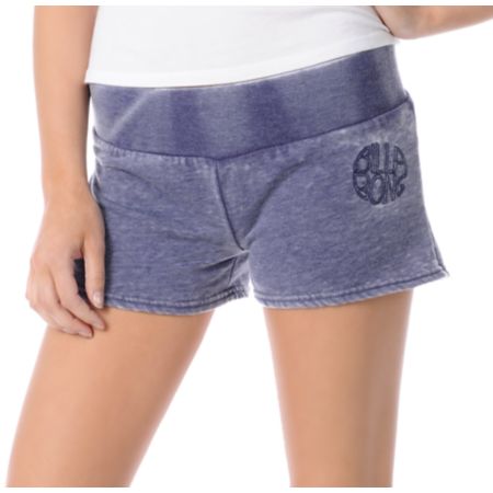 Billabong Girls Shorts Stuff Purple Fleece Shorts