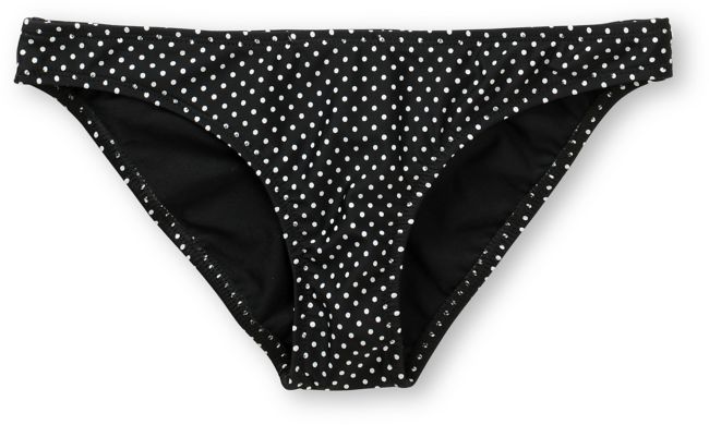 Shi Black Basic Dot Cheeky Bikini Bottom