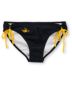 Corona Swim Navy & Gold Bottle Label 2 Tie Side Bikini Bottom