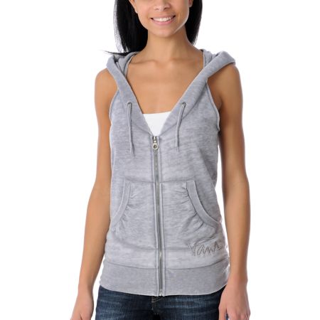 Vans Harbour Burnout Grey Sweatshirt Vest