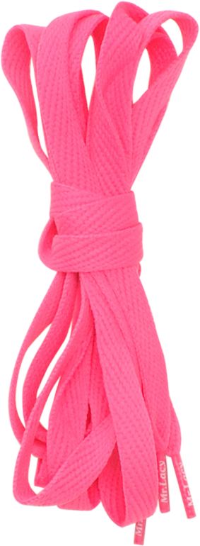 Mr. Lacy Flatties Hot Pink Shoe Laces