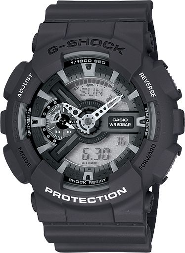 G-Shock X-Large GA110C-1A Analog & Digital Monotone Black Watch