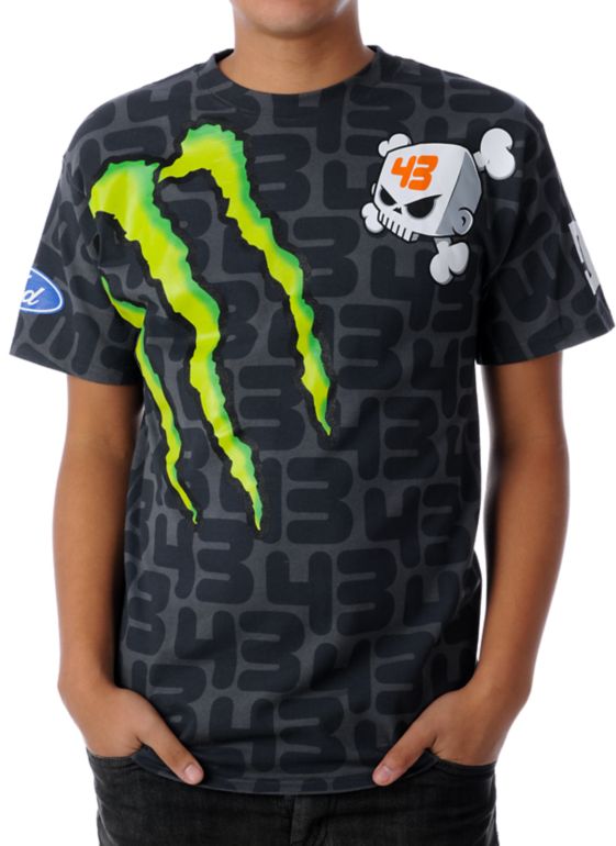 DC Ken Block 43 Monster Charcoal Tee Shirt at Zumiez PDP