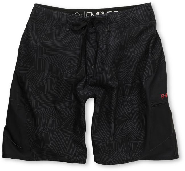 Empyre Amazed Black 4-Way Stretch Board Shorts