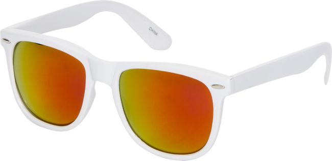 Jack Martin Frisky Business White & Red Fire Sunglasses