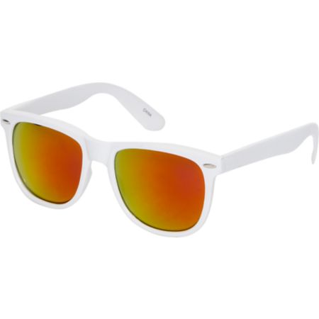 Jack Martin Frisky Business White & Red Fire Sunglasses