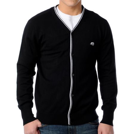 Enjoi Lovefool Black Cardigan Sweater