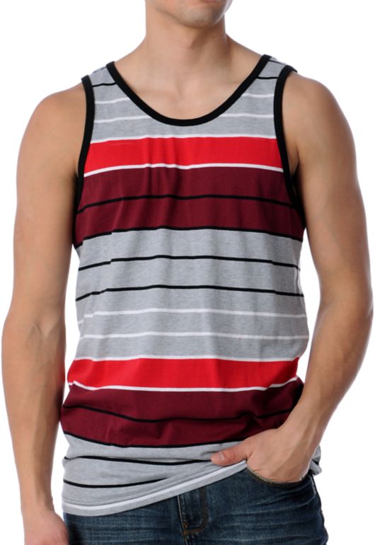 Empyre Force Stripe Red Tank Top