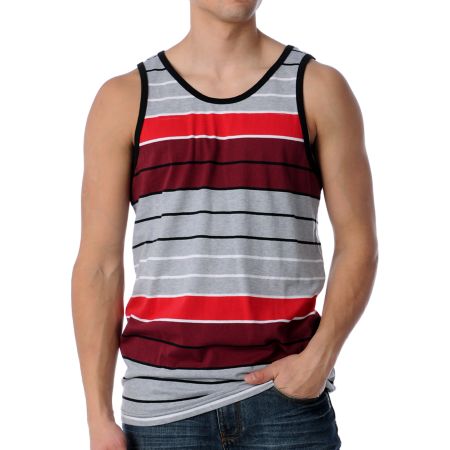 Empyre Force Stripe Red Tank Top