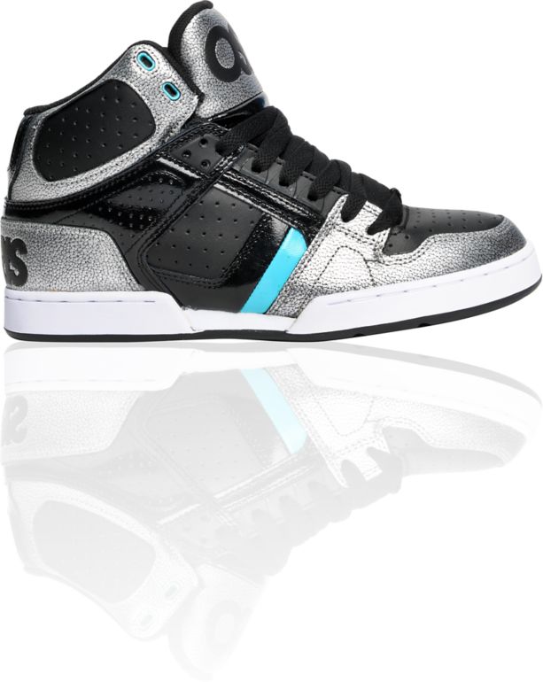 Osiris NYC 83 Silver, Black & Teal Shoe