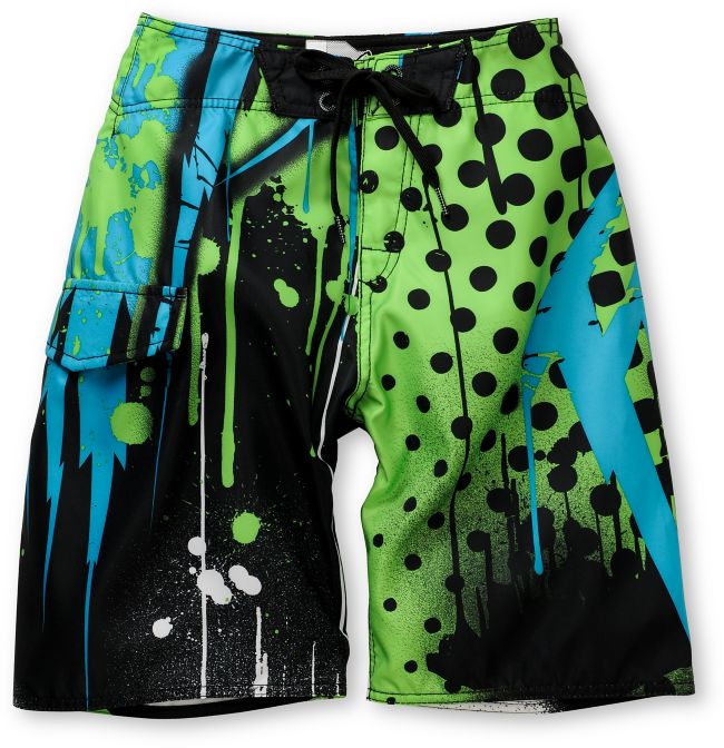 Fox Riot Green Boys Board Shorts