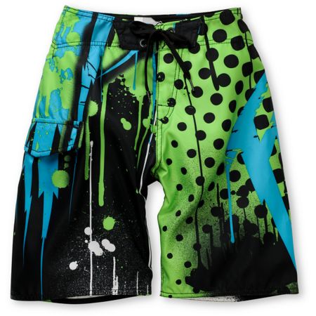 Fox Riot Green Boys Board Shorts
