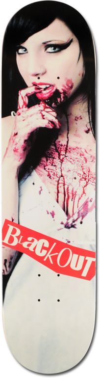 Blackout Vampire Girl 8.0 Skateboard Deck