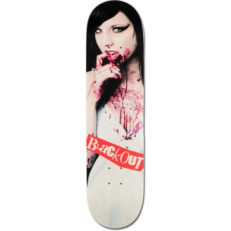 Blackout Vampire Girl 8.0 Skateboard Deck