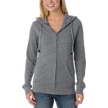 Insound Heather Grey Girls Full Zip Up Hoodie