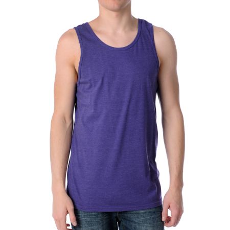 Zine Fixed Heather Grape Tank Top
