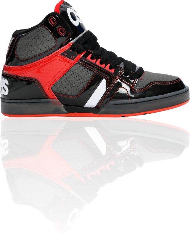Osiris NYC 83 Black, Red & Charcoal Shoe