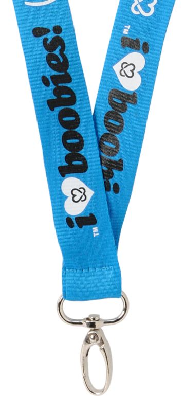 Keep A Breast Foundation I Love Boobies Turquoise Lanyard