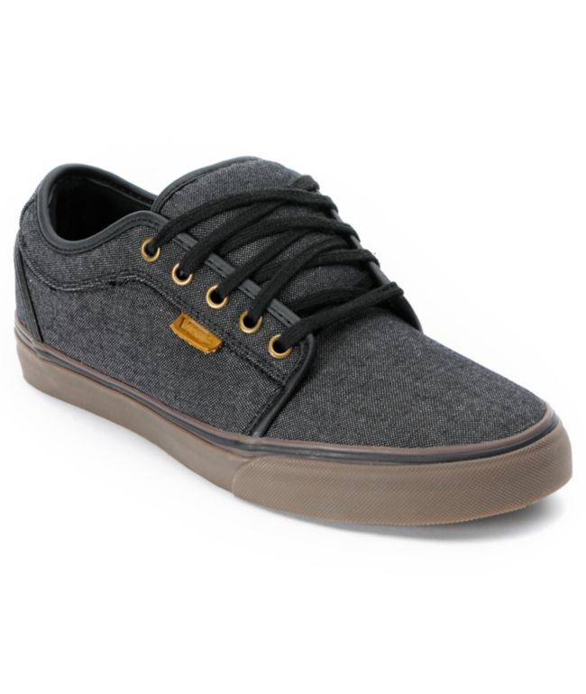 Vans Chukka Low Black Canvas & Gum Shoe