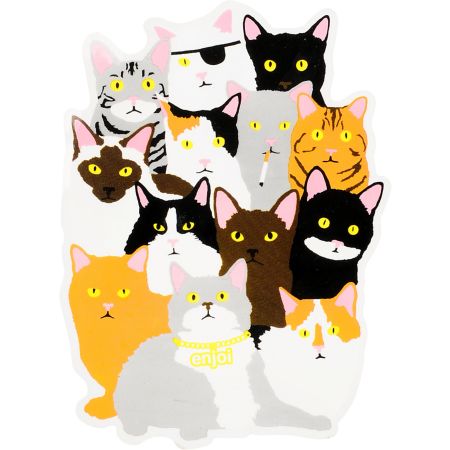 Enjoi Cat Collage 5 Sticker