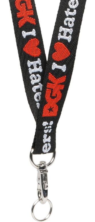 DGK Haters Black Lanyard