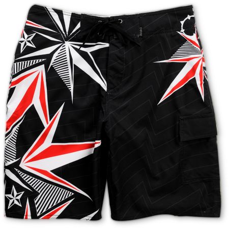 Empyre Nautical Black 4-Way Stretch Board Shorts