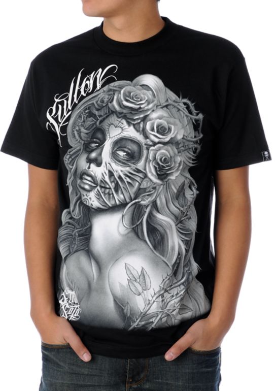 Sullen Querida Muerte Black Tee Shirt