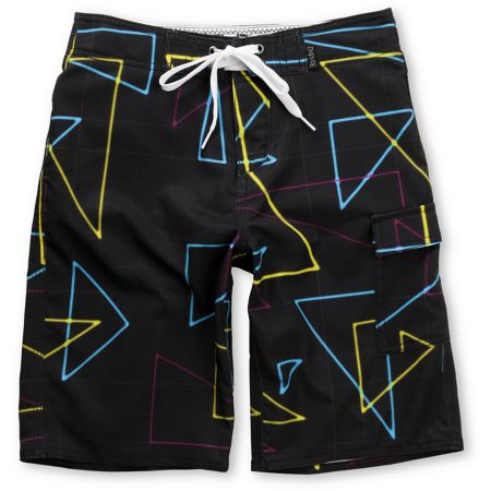 Empyre Beacon Black 4-Way Stretch Boys Board Shorts