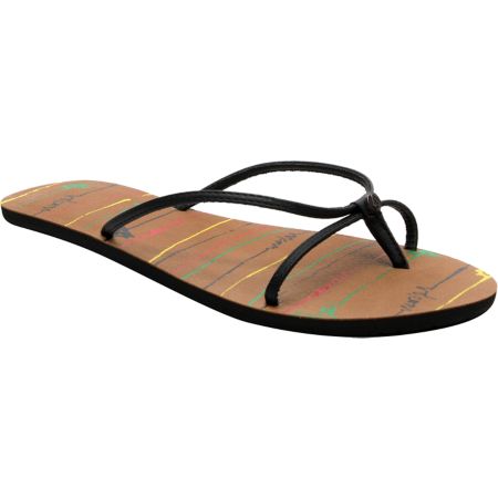 Volcom Girls Time Flies Black Rasta Sandals