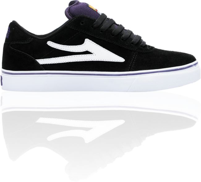 Lakai Manchester Select Black & Purple Suede Skate Shoe