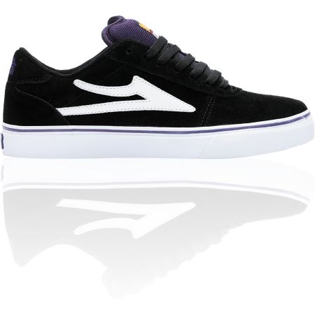 Lakai Manchester Select Black & Purple Suede Skate Shoe
