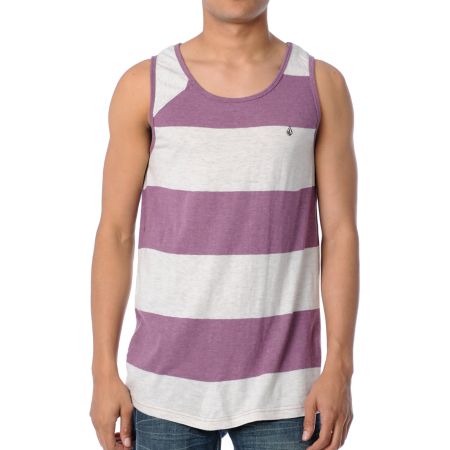 Volcom Innercircle Maroon Stripe Tank