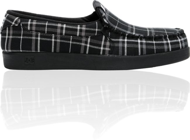 DC Villain Textile Black & White Slippers