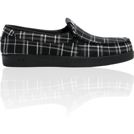 DC Villain Textile Black & White Slippers