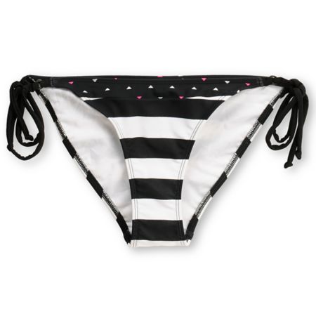 Empyre Girl Mingle Black Stripe Side Tie Bikini Bottom
