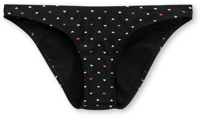 Empyre Girl Stilt Geo Dot Ruched-Back Black Bikini Bottom