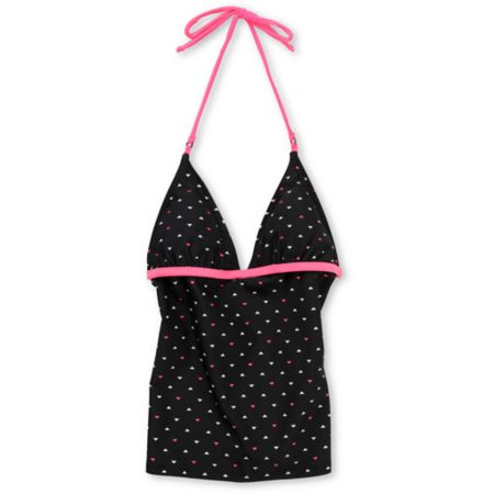 Empyre Girl Veneer Geo Dot Black Tankini