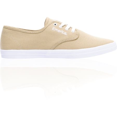 Emerica Wino Tan & White Skate Shoe