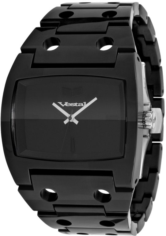 Vestal Destroyer Plastic All Black Analog Watch