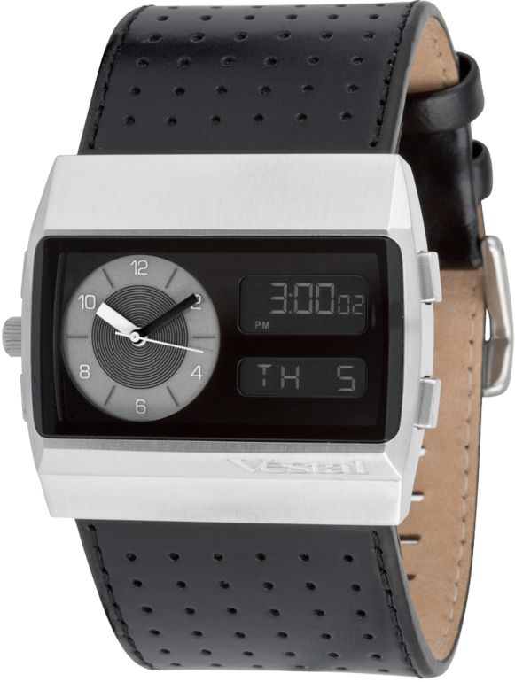 Vestal Metal Monte Carlo Black & Silver Watch