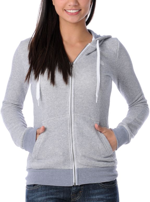 Element Girls Yena Grey Zip Hoodie