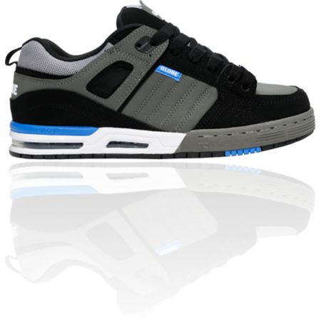 Globe Shoes Advance Black, Charcoal & Blue Skate Shoe