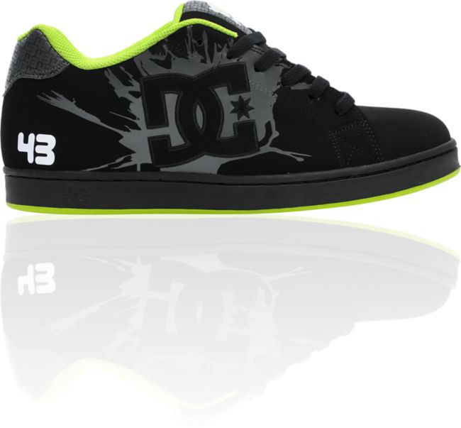 ON SALE DC Ken Block Character Black Soft Lime Shoe at Zumiez PDP