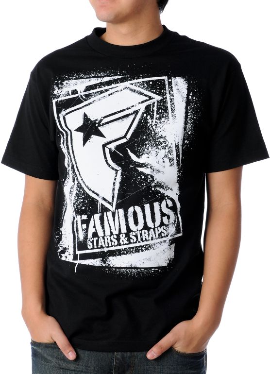 Famous Stars & Straps BOH Stencil Black & White