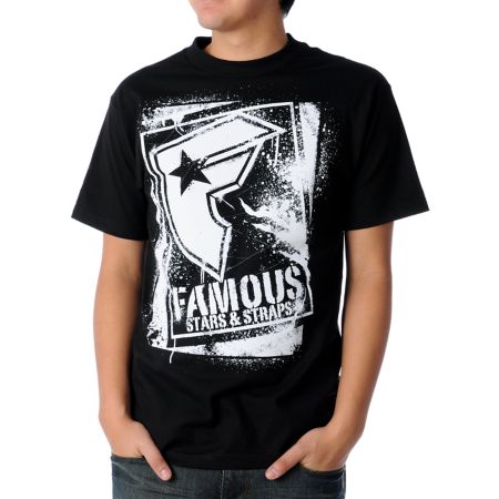 Famous Stars & Straps BOH Stencil Black & White 