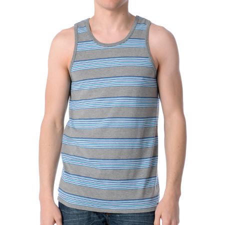 Empyre Meat Stripe Grey Stripe Tank Top 